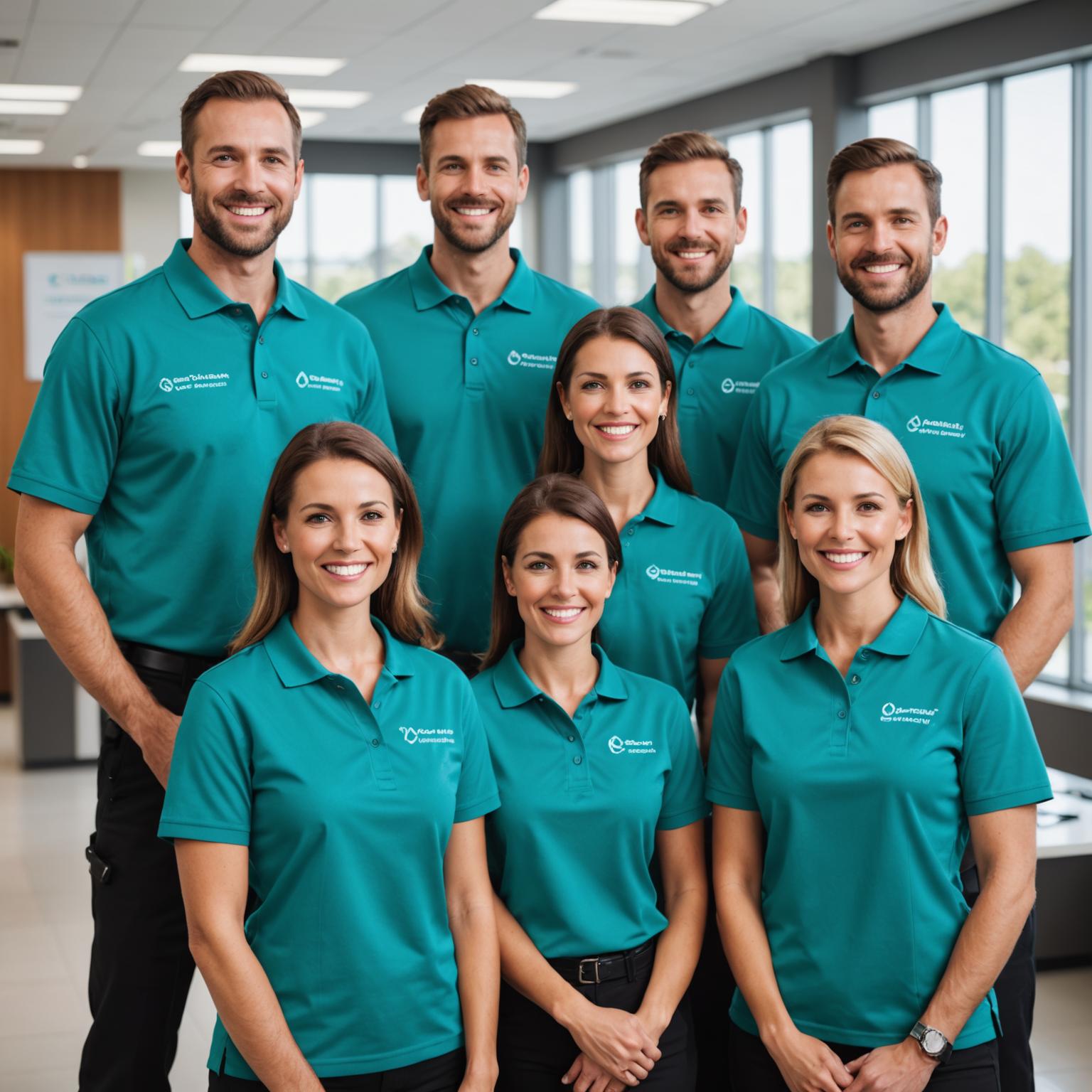 Frustaire cleaning professionals in uniform